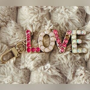 Pink and Gold LOVE Key Handbag Accessory! READ